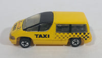 1995 Hot Wheels Chevy 'Lumina Minivan' Yellow Taxi Plastic Body Die Cast Toy Car Van Vehicle