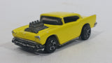 Very Rare 1999 Hot Wheels Arco Hauler '57 Chevy Exposed Engine Limited Edition Yellow Die Cast Toy Car Hot Rod Vehicle