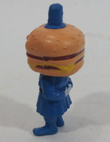 Vintage 1985 McDonald's Officer Big Mac PVC Toy Police Cop Figure with Burger Head - 2 3/4" Tall