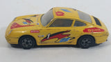 Burago Super Cup Porsche 911 Shell Pirelli Yellow 1:43 Scale Die Cast Toy Car Vehicle