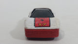 Vintage 1986 Matchbox Burnin Key Cars Ferrari #17 White Red Die Cast Toy Car Vehicle - Made in Macao