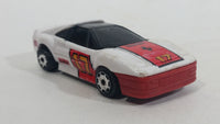 Vintage 1986 Matchbox Burnin Key Cars Ferrari #17 White Red Die Cast Toy Car Vehicle - Made in Macao