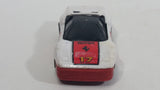 Vintage 1986 Matchbox Burnin Key Cars Ferrari #17 White Red Die Cast Toy Car Vehicle - Made in Macao