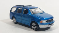 Motor Max Super Wheels Ford Expedition No. 6021 Blue Die Cast Toy Car SUV Vehicle