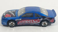 2002 Hot Wheels T-Bird Stocker #4 Metallic Blue Die Cast Toy Race Car Vehicle