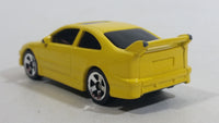 2001 Hot Wheels Honda Civic Yellow Die Cast Toy Car Vehicle McDonald's Happy Meal