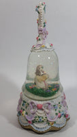 Unicorn Mother and Baby Snow Globe Musical Box Resin and Glass Collectible Ornament