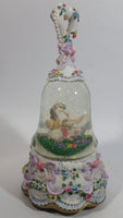 Unicorn Mother and Baby Snow Globe Musical Box Resin and Glass Collectible Ornament