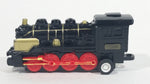 1990s Soma Santa Fe Train Engine Locomotive Pullback Motorized Friction Die Cast Toy Railroad Vehicle