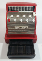 Vintage Western Stamping Company Tom Thumb Painted Red Metal Mechanical Cash Register Toy - Pat. No. 3045902