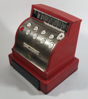 Vintage Western Stamping Company Tom Thumb Painted Red Metal Mechanical Cash Register Toy - Pat. No. 3045902