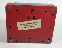 Vintage Western Stamping Company Tom Thumb Painted Red Metal Mechanical Cash Register Toy - Pat. No. 3045902
