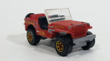 2013 Matchbox MBX Explorers Jeep Willys Rust Red Die Cast Toy Car Vehicle