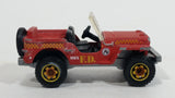 2013 Matchbox MBX Explorers Jeep Willys Rust Red Die Cast Toy Car Vehicle