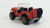 2013 Matchbox MBX Explorers Jeep Willys Rust Red Die Cast Toy Car Vehicle