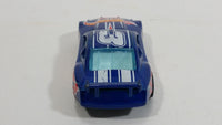 2014 Hot Wheels Race Team Circle Tracker Metalflake Blue Die Cast Toy Car Vehicle