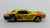 2002 Maisto Marvel Plymouth Hemi Cuda Cyclops Character Yellow Red Die Cast Toy Muscle Car Vehicle