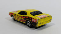 2002 Maisto Marvel Plymouth Hemi Cuda Cyclops Character Yellow Red Die Cast Toy Muscle Car Vehicle