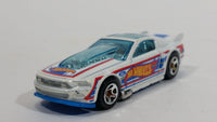 2013 Hot Wheels Racing Race Team '13 Ford Mustang GT White Die Cast Toy Car Vehicle