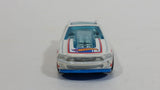 2013 Hot Wheels Racing Race Team '13 Ford Mustang GT White Die Cast Toy Car Vehicle