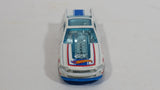 2013 Hot Wheels Racing Race Team '13 Ford Mustang GT White Die Cast Toy Car Vehicle