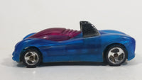 1997 Hot Wheels Phantom Racers Power Pipes Clear Blue Plastic Body Die Cast Toy Car Vehicle