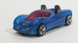 1997 Hot Wheels Phantom Racers Power Pipes Clear Blue Plastic Body Die Cast Toy Car Vehicle