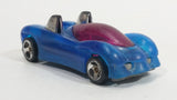 1997 Hot Wheels Phantom Racers Power Pipes Clear Blue Plastic Body Die Cast Toy Car Vehicle