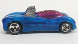 1997 Hot Wheels Phantom Racers Power Pipes Clear Blue Plastic Body Die Cast Toy Car Vehicle