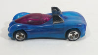 1997 Hot Wheels Phantom Racers Power Pipes Clear Blue Plastic Body Die Cast Toy Car Vehicle