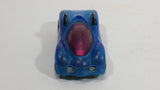 1997 Hot Wheels Phantom Racers Power Pipes Clear Blue Plastic Body Die Cast Toy Car Vehicle