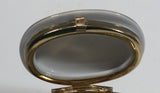 Vintage Gunther Mele Man Courting Woman Small Gold Trim Porcelain Trim Trinket Keepsake Box