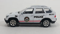 Welly BMW X5 Police 36 White No. 52057 Die Cast Toy Cop Car Vehicle