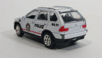 Welly BMW X5 Police 36 White No. 52057 Die Cast Toy Cop Car Vehicle