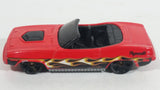 2013 Hot Wheels Showroom Heat Fleet Plymouth Barracuda Convertible Red Die Cast Toy Muscle Car Vehicle