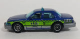 2016 Matchbox City 2006 Ford Crown Victoria LAX Taxi Blue Die Cast Toy Car Vehicle - Los Angeles Airport Taxi