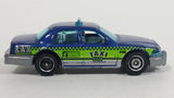 2016 Matchbox City 2006 Ford Crown Victoria LAX Taxi Blue Die Cast Toy Car Vehicle - Los Angeles Airport Taxi