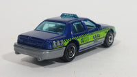 2016 Matchbox City 2006 Ford Crown Victoria LAX Taxi Blue Die Cast Toy Car Vehicle - Los Angeles Airport Taxi