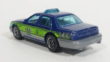 2016 Matchbox City 2006 Ford Crown Victoria LAX Taxi Blue Die Cast Toy Car Vehicle - Los Angeles Airport Taxi