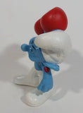 2011 Peyo "Hefty" Weight Lifting Body Builder PVC Toy Figure McDonald's Happy Meal