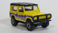 1998 Matchbox Mountain Trails Land Rover Ninety Yellow Die Cast Toy Car Vehicle