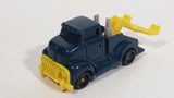 1997 Hot Wheels Tow Truck Dark Blue Plastic Body Die Cast Toy Car Vehicle McDonald's Happy Meal