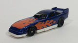 1996 Hot Wheels Flames Series Funny Car 1/5 Blue Die Cast Toy Race Car Vehicle McDonald's Happy Meal