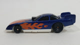 1996 Hot Wheels Flames Series Funny Car 1/5 Blue Die Cast Toy Race Car Vehicle McDonald's Happy Meal