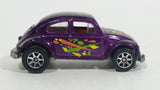 1995 Hot Wheels 1953-57 Volkswagen VW Bug Purple Die Cast Toy Car Vehicle 7 Spoke Wheels Version