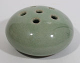 Chojo Green Glazed Ceramic Incense Holder