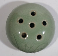 Chojo Green Glazed Ceramic Incense Holder