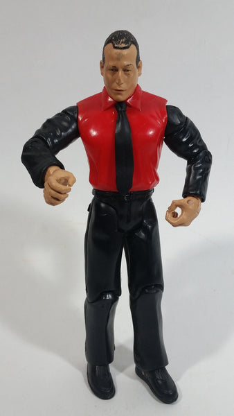 2004 Jakks WWE Wrestling Ruthless Aggression Series 35 Joey Styles Wrestler Action Figure in Red Shirt and Black Tie - Missing the Jacket