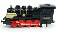 1990s Soma Santa Fe Train Engine Locomotive Pullback Motorized Friction Die Cast Toy Railroad Vehicle