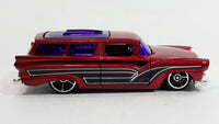 2015 Hot Wheels HW Workshop Garage 8 Crate Metalflake Dark Red Die Cast Toy Car Vehicle